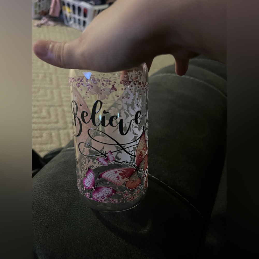 #3 Believe Glass Cup